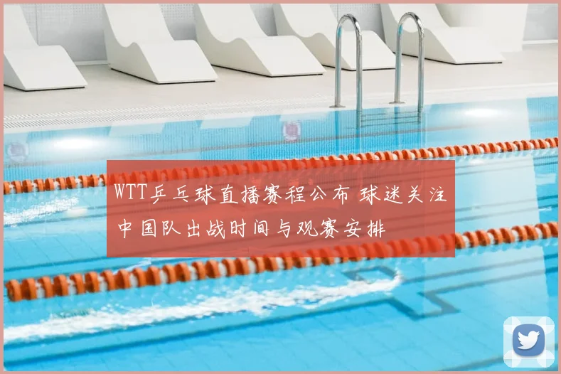 WTT乒乓球直播赛程公布 球迷关注中国队出战时间与观赛安排